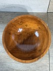 Vintage Hand Turned Cherry Wood Decor Bowl Footed Signed By Artist Euc
