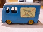 Cragstan Milk Delivery Van  Vintage 1950s Tin Friction Toy  Japan  Doesn t Work