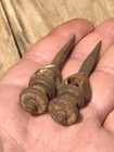 Pair Of Vintage Steel Trammel Points   for Display   use   restore