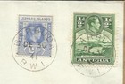 Leeward Islands Sg 105-mixed Franking-antigua Sg 98-barbuda B w i