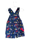 Vintage Gymboree Shorts Overalls Kids  xs   Farm Farmer Cow Tractor 9-18 Months