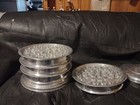 Vintage 4 Tiered Westminster Press Communion Tray With Two Full Trays Of Glasses