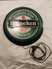 Heineken Beer Sign - Lighted - Works - Nice  