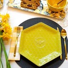 Certified International French Bees Embossed Honeycomb 11  Dinner Plates Set