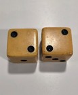 Vintage Bakelite Butterscotch Dice Large 1 1 2    Dice 64 Grams Each
