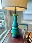 Gorgeous Mcm Aldo Londi Bitossi Style Large Rimini Lamp With Original Shade