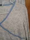 Womans Nautica 2 Piece Pajama Set Size Medium Periiwinkle Flower Print Cotton