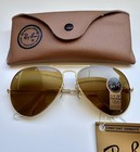 Nos Vintage B l Ray Ban Aviator G15 58mm Gold Usa Full Set Tags Papers