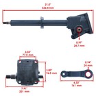 Steering Gear Box Assembly For Satoh 1401 1601 180 1801 2000 2001 210 250