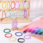 1368pcs 6mm Glass Beads For Bracelets Jewelry Making Supplies