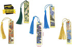 5 Pieces Metal Bookmarks With Tassel  Oil Painting Theme Book Marks For Book Lov