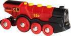 Brio World 33592 Mighty Red Action Locomotive - Battery Operated Toy Train With