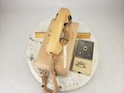 Vintage At t  Bell System 554bmp Rotary Dial Wall Telephone Beige Pink