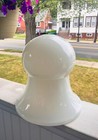 Large Antique Art Deco Milk Glass Hanging Ceiling Lamp Shade-chandelier-pendant