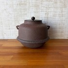 Keiten Takahashi Shingata Hane Cast Iron Tea Kama With Wood Box
