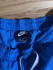 Nike Swim Trunks Men   s Medium Blue Volley Shorts Mesh Lined Drawstring Beach