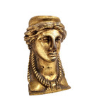 Caryatid Mascaron Solid Bronze Mount Pediment Vintage French Salvaged Furniture