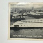 Streamlined Ferry  kalakala  Puget Sound Divided Back  Postcard 1948