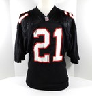 Atlanta Falcons Deion Sanders  21 Game Issued Signed Black Jersey 44 Jsa
