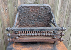 Antique Cast Iron Fireplace Log Holder  Victorian Aesthetic  A S Nichols N  Y 