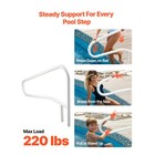 Uimoso 54 X 32 Inch Stainless Steel Pool Handrail With 220 Lbs Capacity