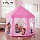 Princess Tent Girls Large Playhouse Kids Castle Play Tent With Star Lights To   