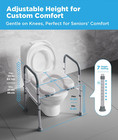 Raised Toilet Seat With Handles  Fsa hsa Eligible Toilet Seat Risers For Seniors