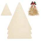 3pcs Triangle Wreath Board Form Christmas Wood Wreath Boards Triangular