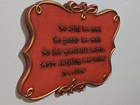 Orange   Gold 14x9 75  Wall Plaque Drink Gossip   Questionable Morals Friendship
