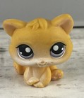 Authentic Littlest Pet Shop Lps Orange White Kitten Cat  114