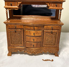 Dollhouse Miniature Ornate Buffet Hutch Rare Bespaq  1 12 Read