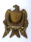 Vintage Heavy Brass American Eagle Door Knocker No Mounting Hardware 5 5  X 3 5 