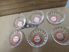 6 Vintage Fire King  424 Clear Scalloped Edge Custard Cup Ramekin Nos   w  Tag 