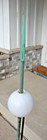 Vintage Copper Lightning Rod With Mount   Milk Glass Globe   Glass Insulator