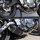 For Kawasaki Ninja 650 Z650 2012-2025 Full System Exhaust Tips Black Header Pipe