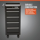 Ironton 5-drawer Rolling Cabinet  17in   75-lb  Capacity  Steel Construction