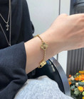 Vc  Vintage Alhambra 18k 18k Yellow Gold 5 Motifs Cloverl