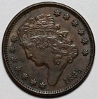 1835 Classic Head Half Cent - Rotated Die - Us 1 2c Copper Coin