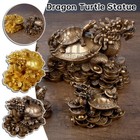 Chinese Feng Shui Dragon Turtle Tortoise Gift Statue Home Office Decor Lucky