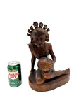 Antique Original Carved Wood Vintage Wooden Carving Figurine Sculpture Statue