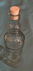 Vintage Decorative Embossed Clear Glass Bottle  Rope Design   12    Tall  