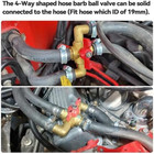 Heater Core Bypass Valve 4-way Solid Brass Automobile Integrated Manual