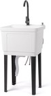 In outdoor Utility Sink Laundry Tub For Washing Room With Faucet For Bathing Pet