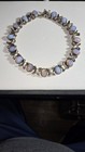 Stunning Vintage Taxco Mexico 925 Sterling Silver  Fire Opal Necklace