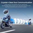 Motorcycle Helmet Bluetooth Headset  Bt 5 4 Intercom 2 Riders 1000m  Ipx7