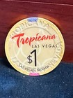      Vintage Tropicana  1 Las Vegas  Nevada Gaming Poker Casino Chip      2