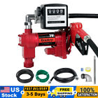 12v 20gpm Fuel Transfer Pump Diesel Gas Gasoline Kerosene With Mechanical Meter