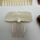 Vintage Hair Comb Lot Mother Of Pearl  Lucite   Acrylic Lot Of 5
