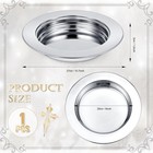 1 Pcs Silver Communion Plate Bread Tray Polished Stainless Steel Church Supply