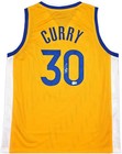 Sale  Golden State Warriors Stephen Curry Signed Yellow Jersey Beckett